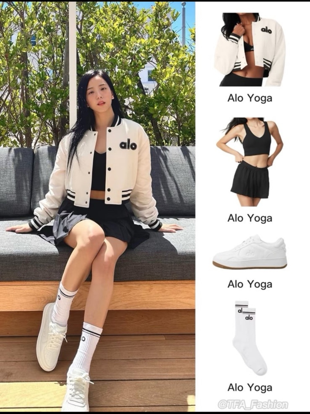 alo Cropped G.O.A.T Jacket Ivory Size S